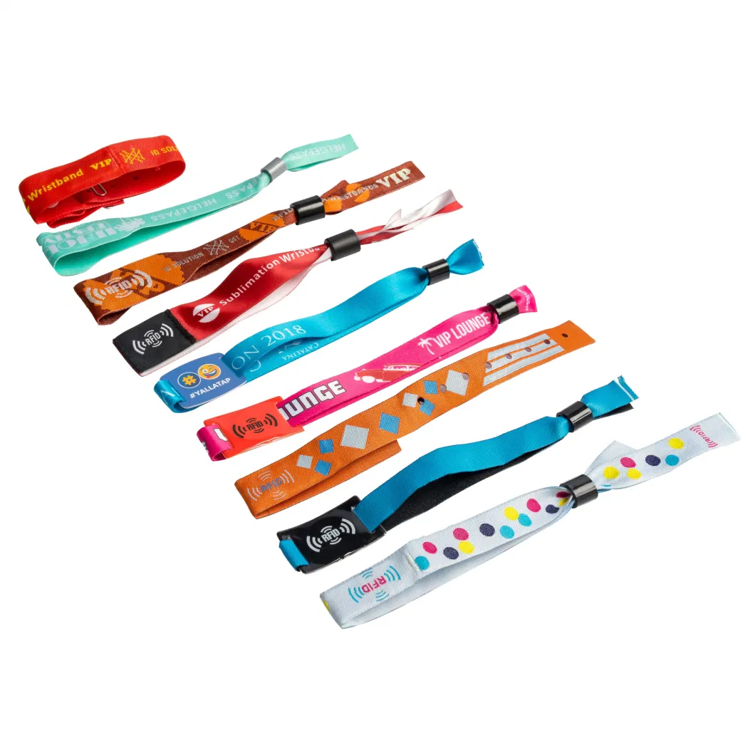 New Arrival Promotional Item Sublimated Satin Wristband One Time Use