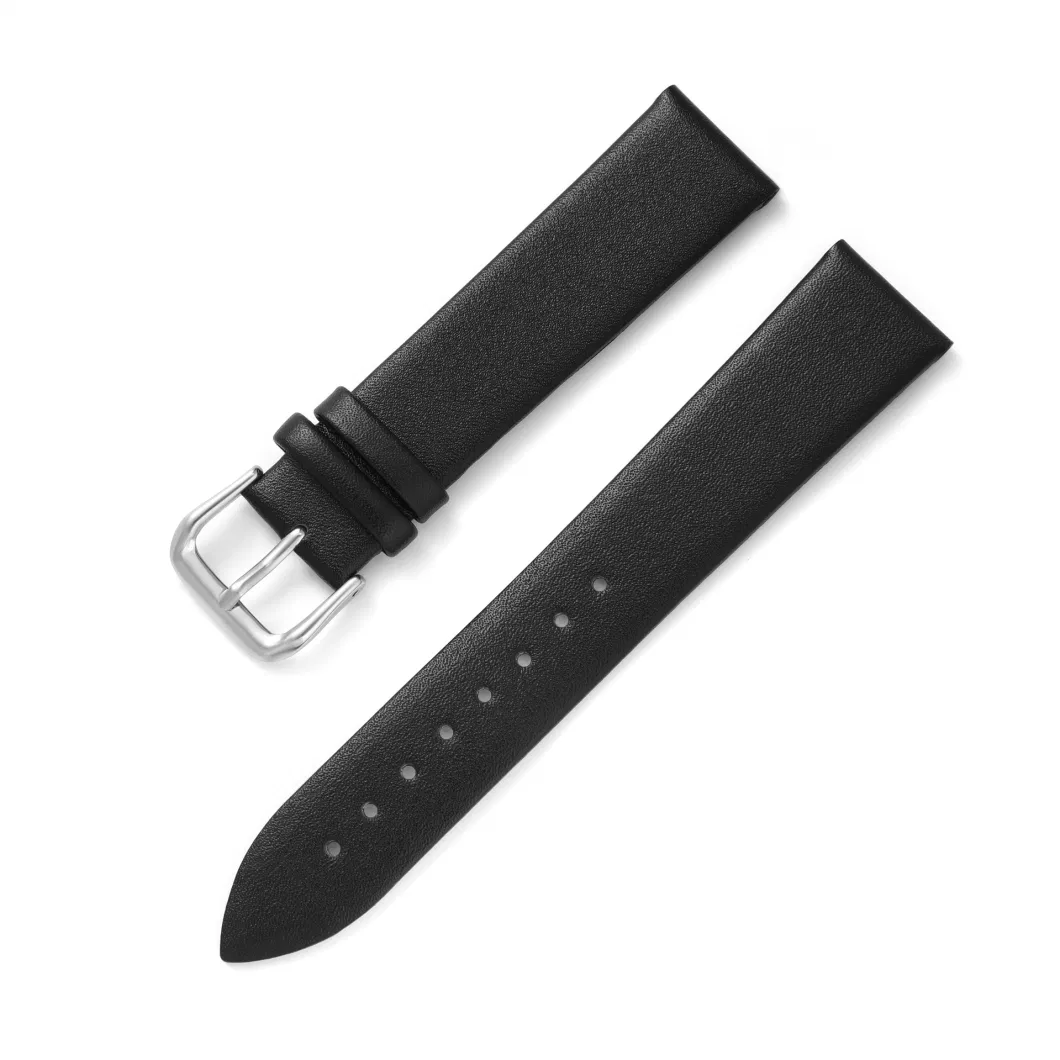 Replacement Classic Two Pieces Watch Band Padded Design Genuine Leather Watch Strap Replacement