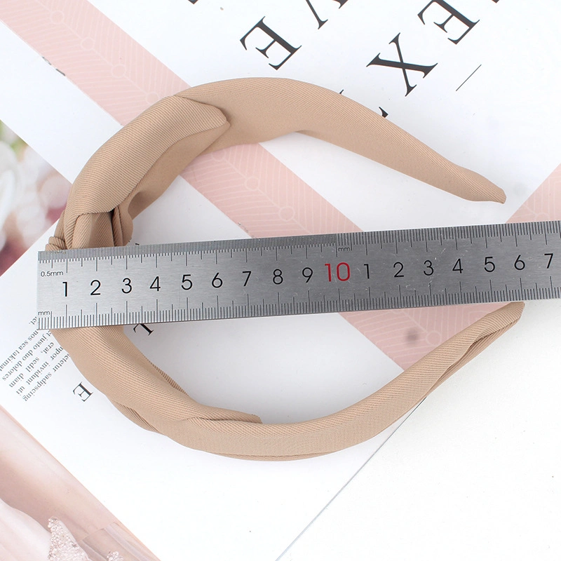 Hot Sale Fabric Solid Temperament Twist Cross Headband Hair Accessories Head Band Fashion Wide Makeup Headwear Hairband