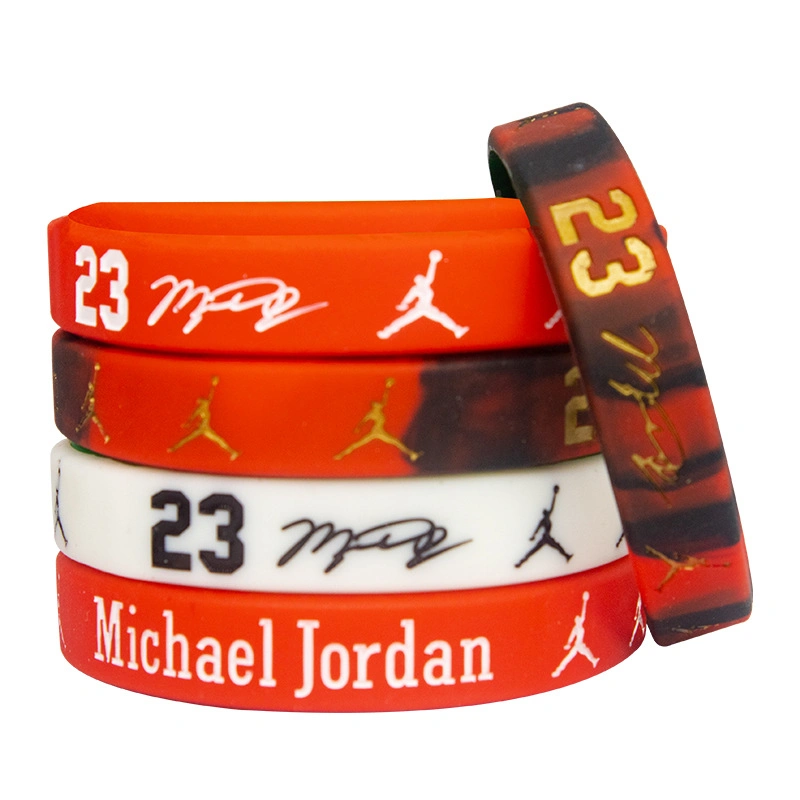 Kobe Bryant Custom Silicone Wristband Basketball Stars Sports Party One Inch Fat Wristband