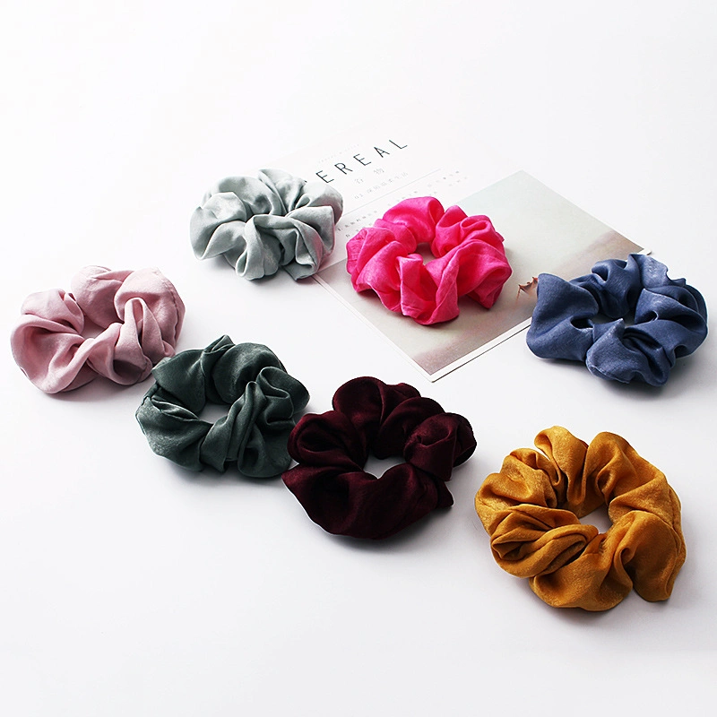 Hot Sales Satin Scrunchie Women Scrunchy Hair Band