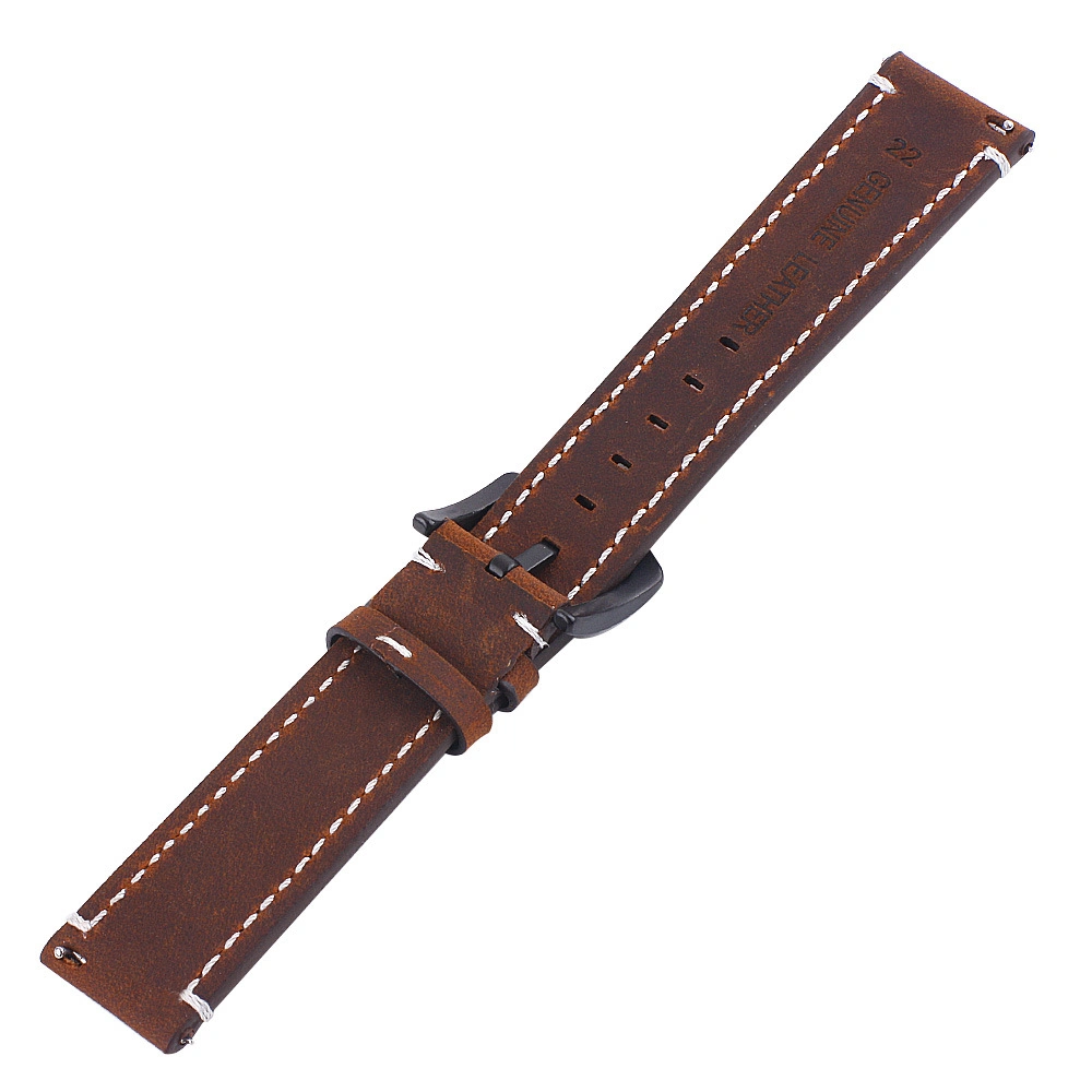 Custom 18mm 20mm 22mm 24mm Watch Strap Luxury Vintage Genuine Leather Watch Band