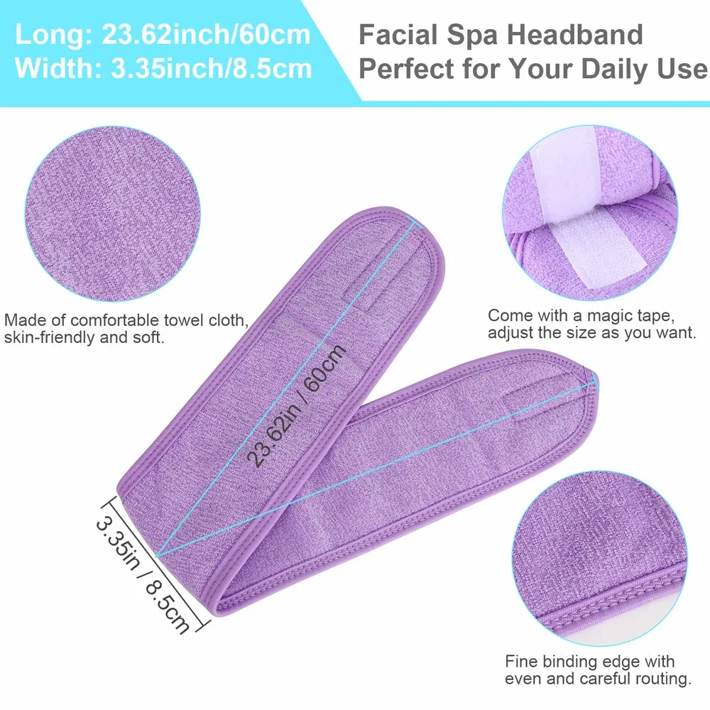 Professional Microfiber Makeup Hair Band Facial SPA Hairband for Sports, Yoga, SPA, Washing Face, Makeup, Apply Mask