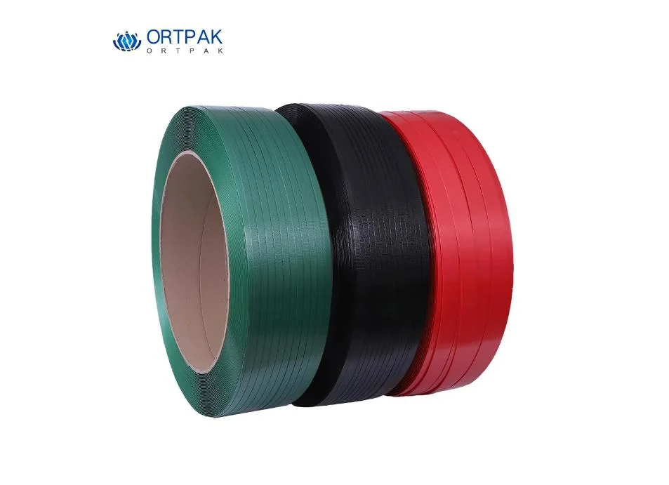 Plastic Green Embossed Pet Polyester Strapping Band for Manual Tools Use