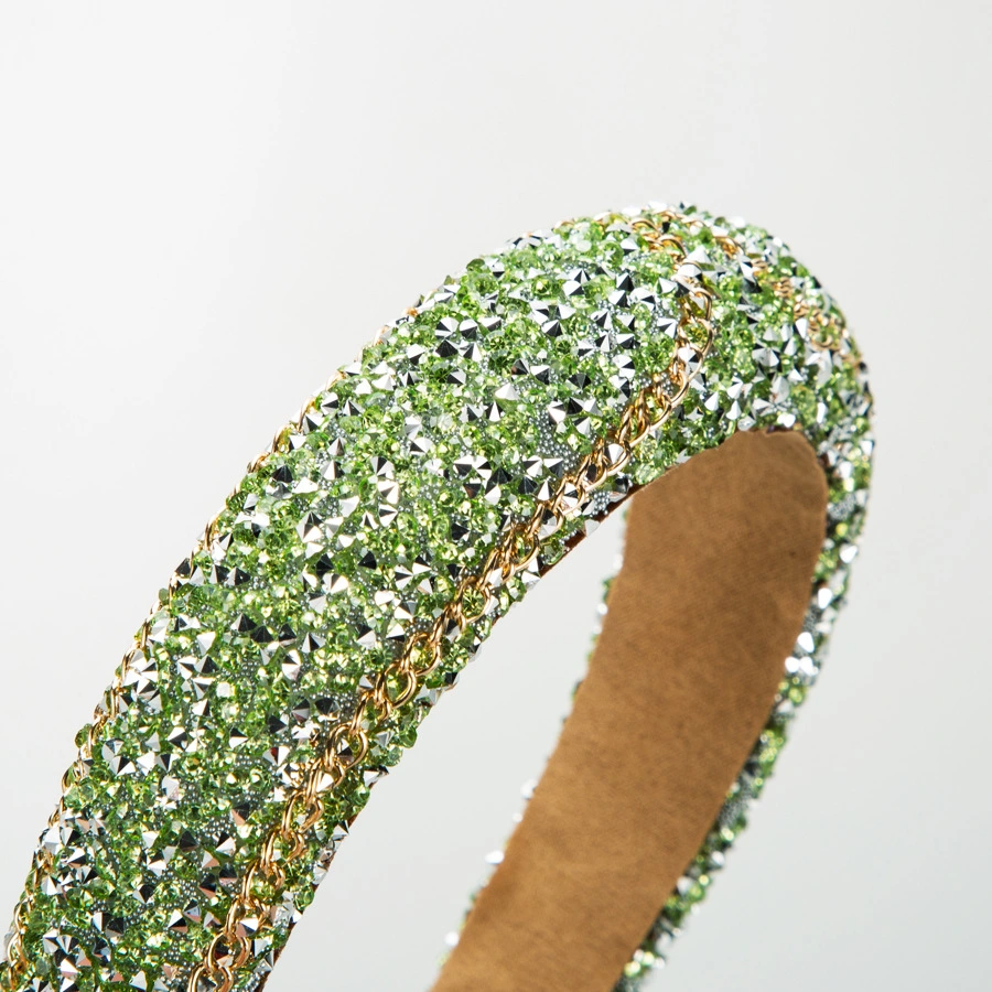 Custom Wholesale Glitter Bling Headbands Thick Padded Sponge Headband