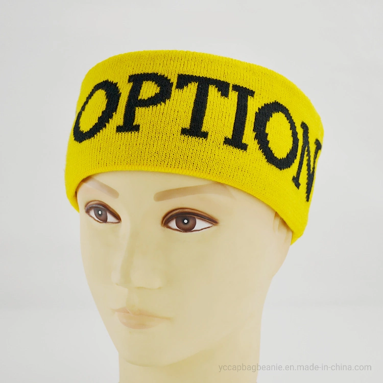 Custom Acryic Knit Woven Men&prime;s Sport Headband