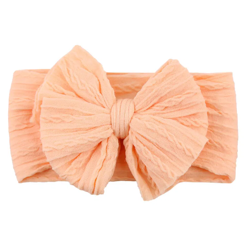 Bow Nylon Layers Headwear Kids Elastic Turban Headwraps Newborn Headband