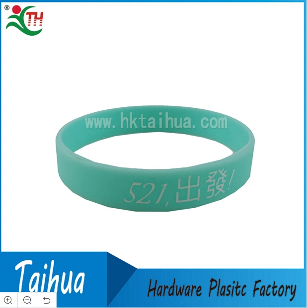 Glow in The Dark UV Silicone Wristband