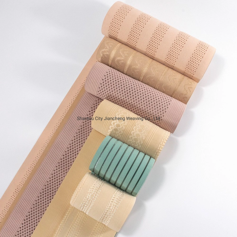 OEM Service Custom Medical Bandage Jacquard Printed Pattern Wide Fish Line Elastic Webbing Band for Medical Protecton