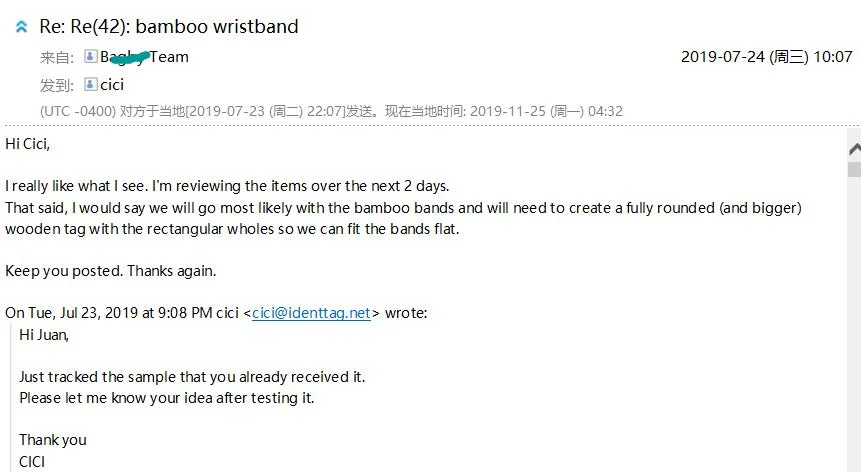 Premium Biodegradable Wristbands Eco-Friendly Fabric Bracelet Bamboo Material Cloth Bands with Bamboo Lock