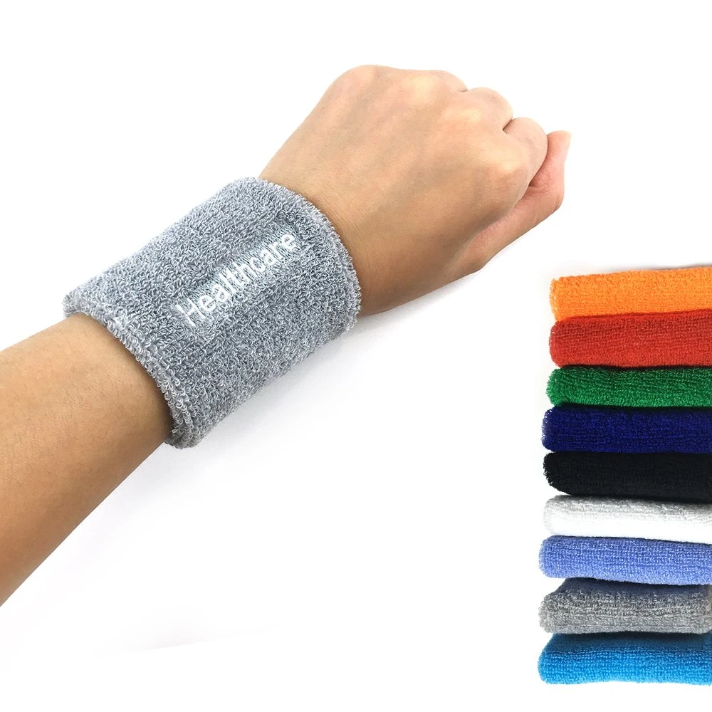 Cotton Wristband Sport Sweatband Terry Cloth Band for Exercise Tennis