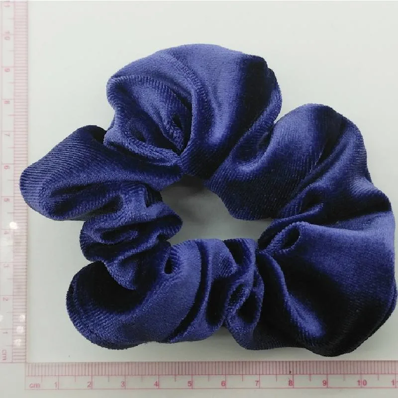 Girl&prime;s Large Intestine Hair Ring Satin Solid Color Hair Bands for Women