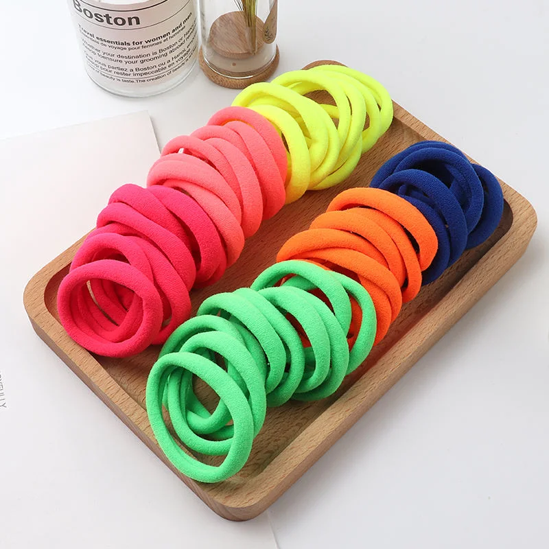 Wholesale Basic Style 3mm Slim Hair Ring High Elastic Candy Color Hair Band