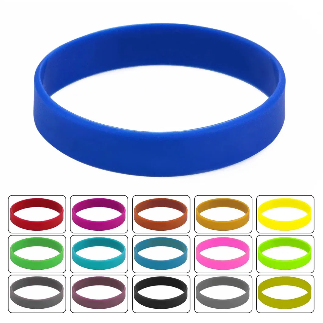 Blazing with Colour Silk Screen Printed Rubber Wristband