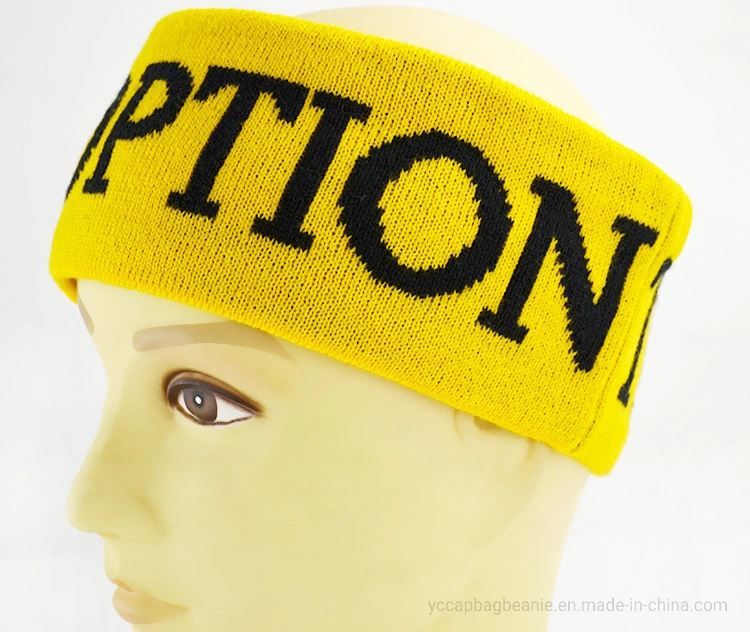 Custom Acryic Knit Woven Men&prime;s Sport Headband