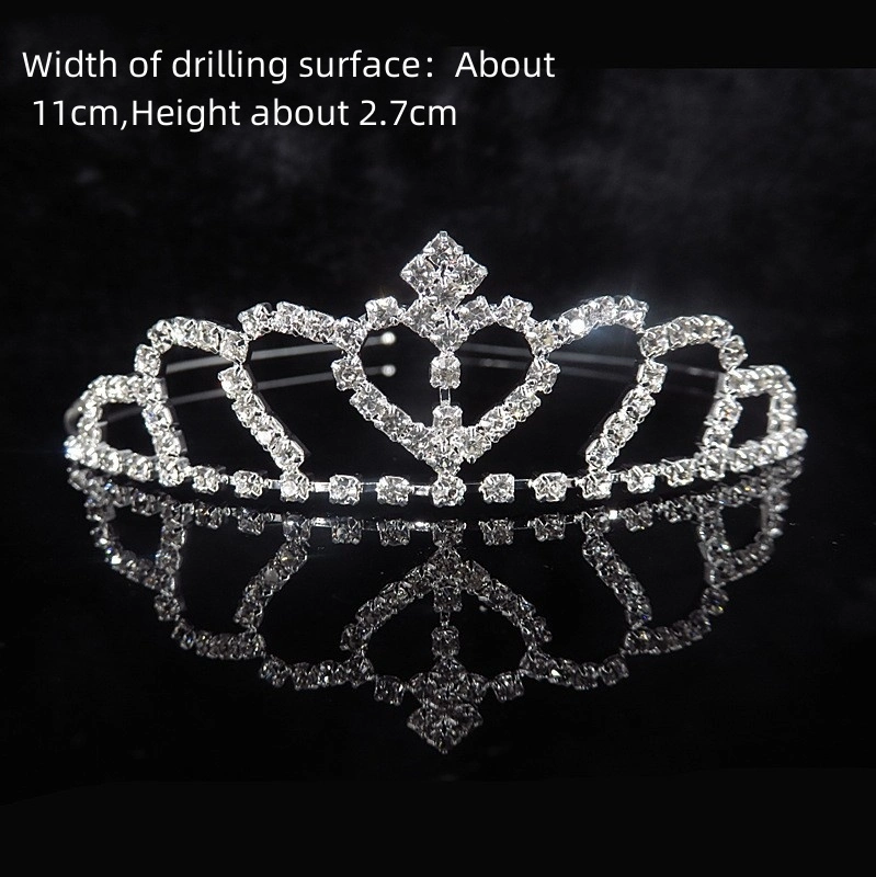 Alloy Metal Rhinestones Handmade Bridal Hair Band