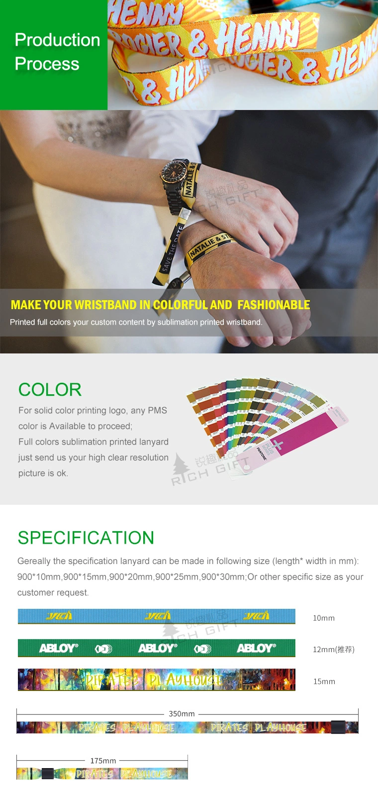 Promotion Custom Fashion Festival Event Printed Rainbow Elastic Textile Polyester Fabric Wristband Friendship Satin Ribbon Nylon Woven Bracelet Wrist Band