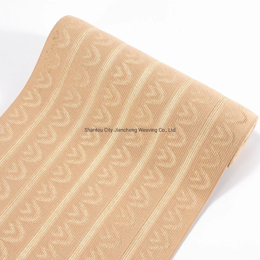 OEM Service Custom Medical Bandage Jacquard Printed Pattern Wide Fish Line Elastic Webbing Band for Medical Protecton