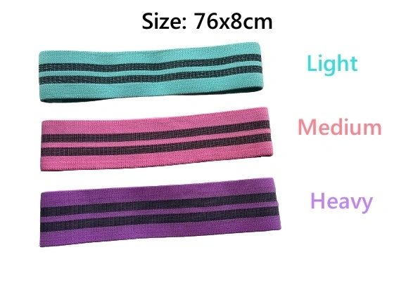 Wholesale Logo Gym Fitness Hip Sport Exercise Fabric Resistance Band Factory