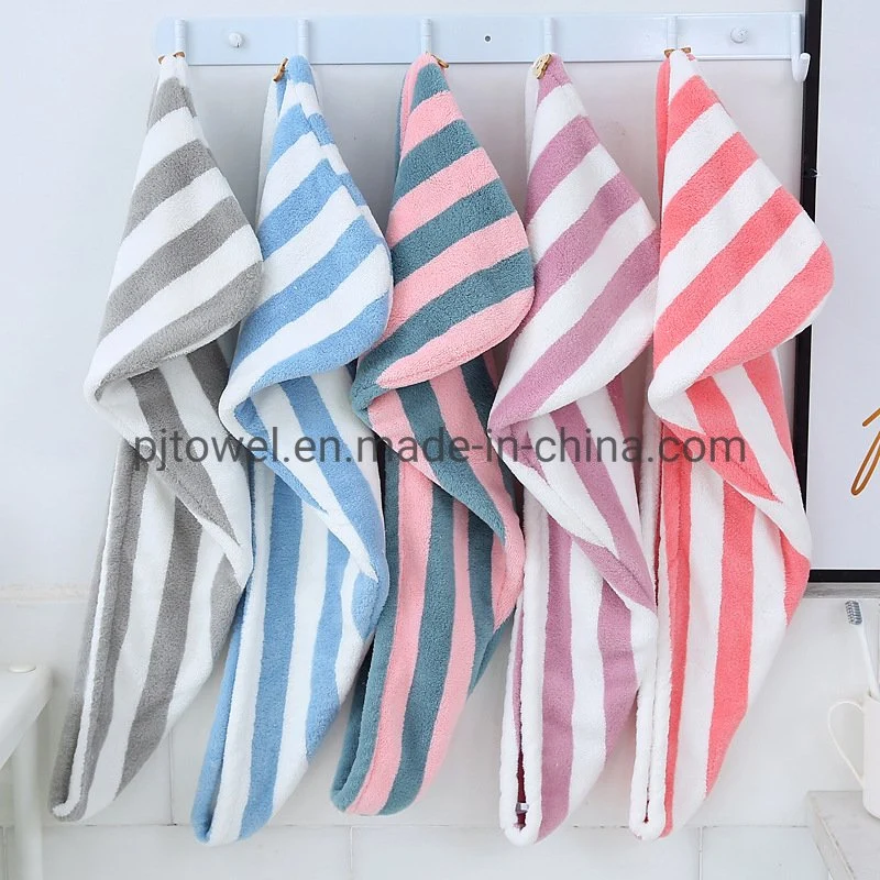 Wholesale Price Super Water Absorption Velvet Micro Fiber Hair Turban Coral Fleece Wrap Towel