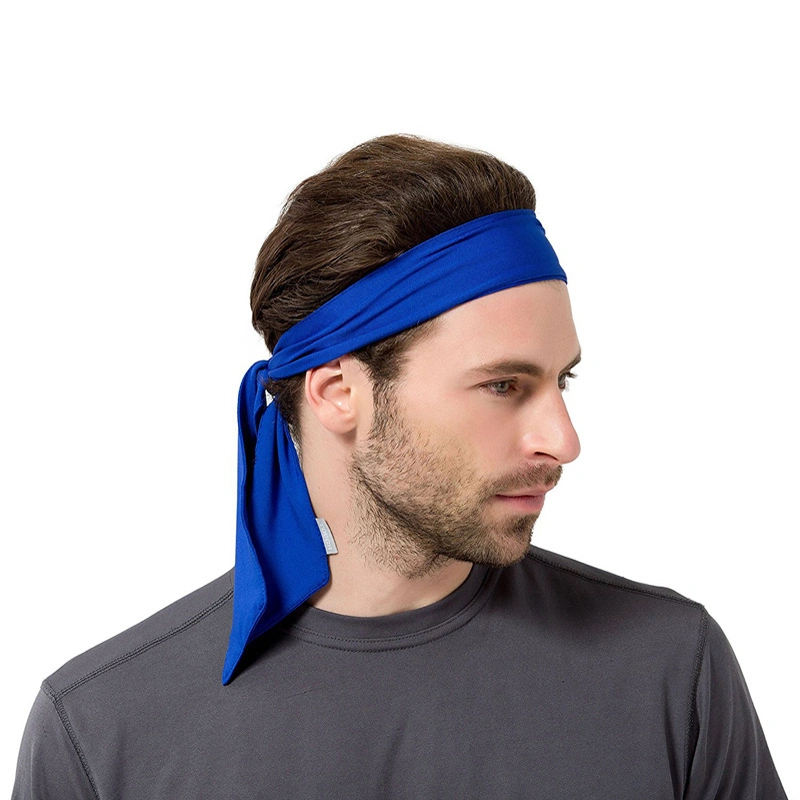 Wholesale High Quality Sports Mesh Fabric Tie Sweatband Custom Headband