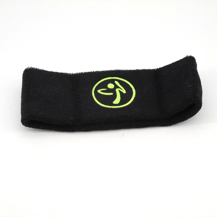 Wholesale Hot Sales Custom Sweat Headband with Logo for Sports Elastic Fabric Cotton Headband