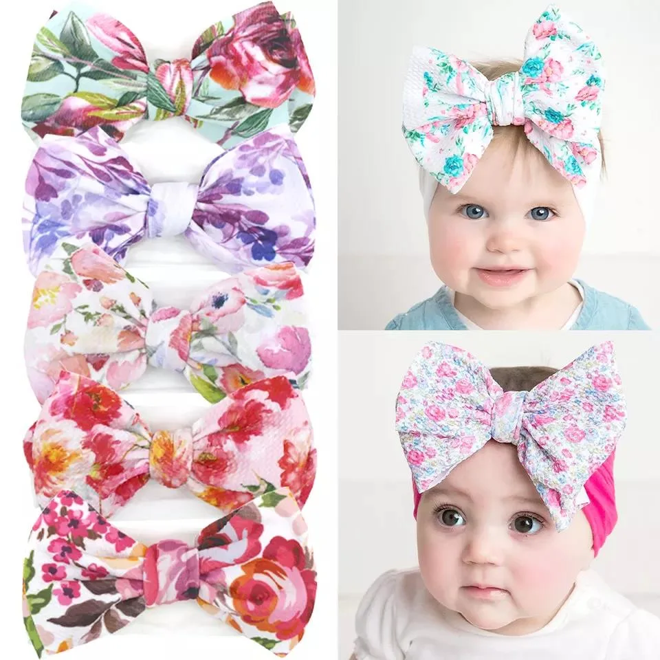 Headband Baby Girl Hairband Floral Print Headband