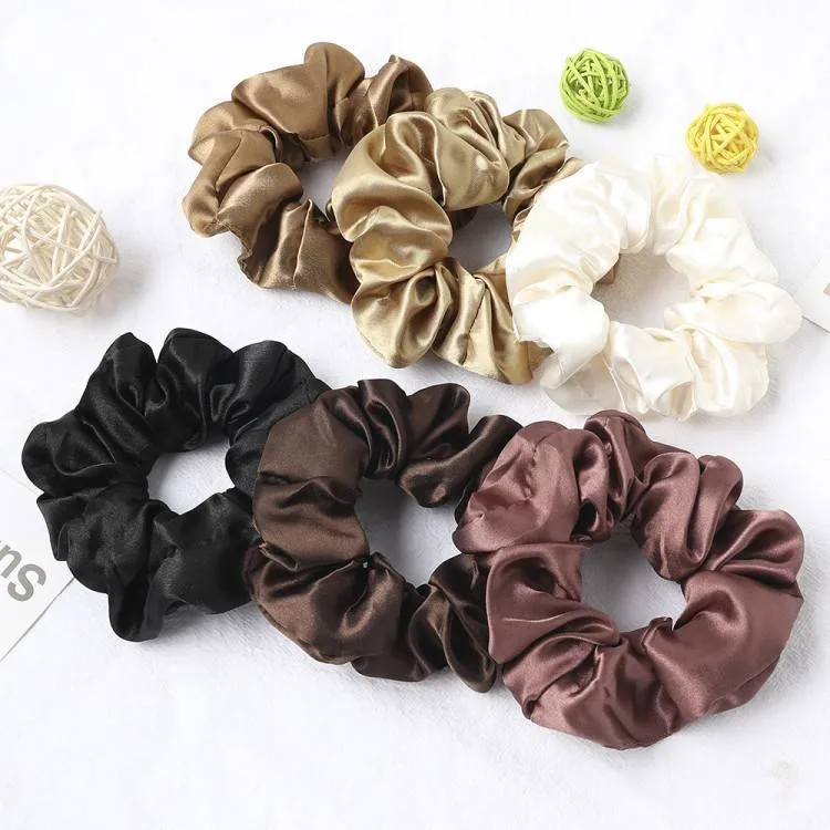 19mm 100% Silk Scrunchies Silk Hair Headband Silk Hair Ties