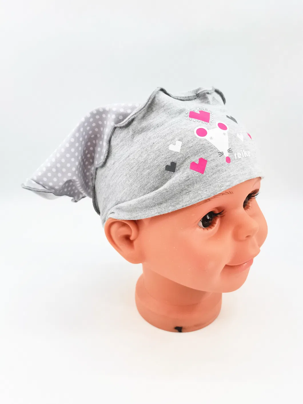 Soft Crystal Print Cotton Jersey Gril Headband