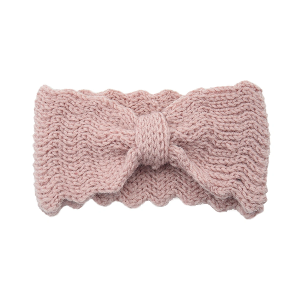 United States Cross-Border Wide Edge Knitted Wool Headdress Elastic Warm Cross Hair Band Fashion Versatile Solid Color Head Cover Headband