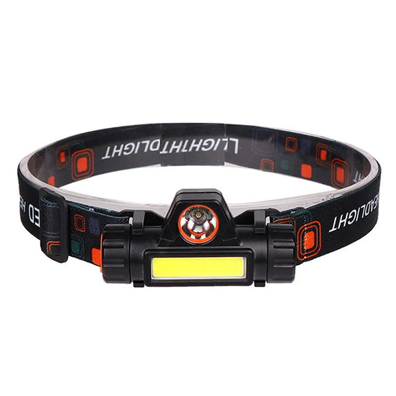 Glodrmore2 Magnet COB LED 300 Lumen Headlight in Headlamps Case, 90 Adjustable USB Charging Hunting LED Headband Head Light