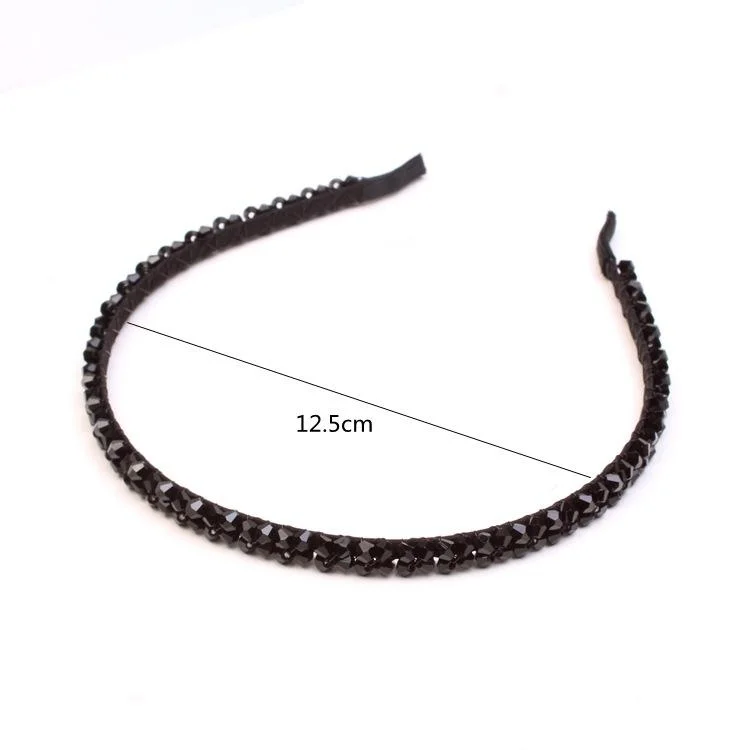 Hair Accessories Crystal Headband Fishing Line Beaded Handmade Headband