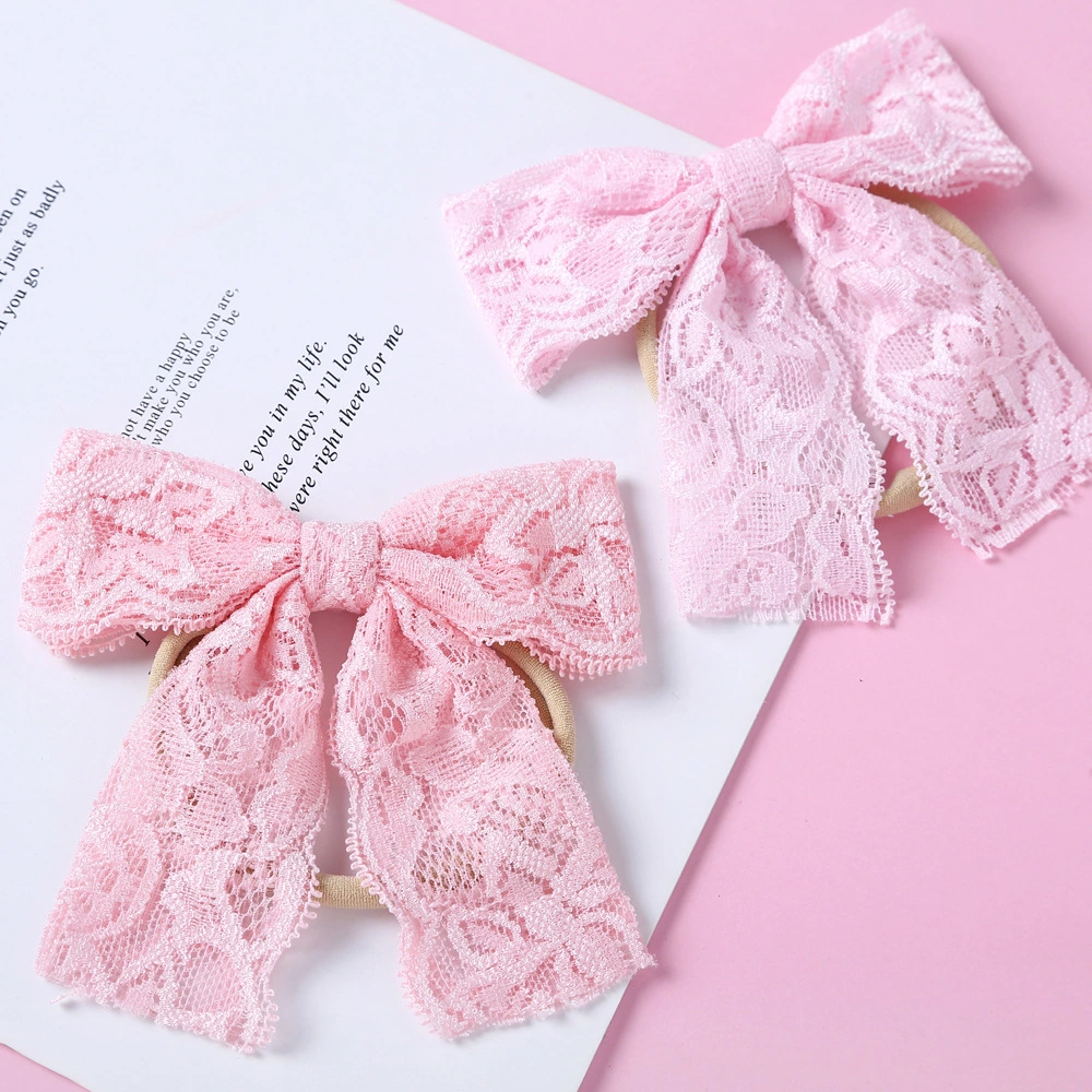 Hot Lace Bow Baby Headband Dovetail Fashion Headband for Girls