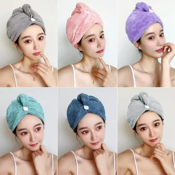 Shower SPA Hair Drying Cap Towel Microfiber Absorbent Quick Dry Hair Wrap Towel Turban Hair Accessory Turban