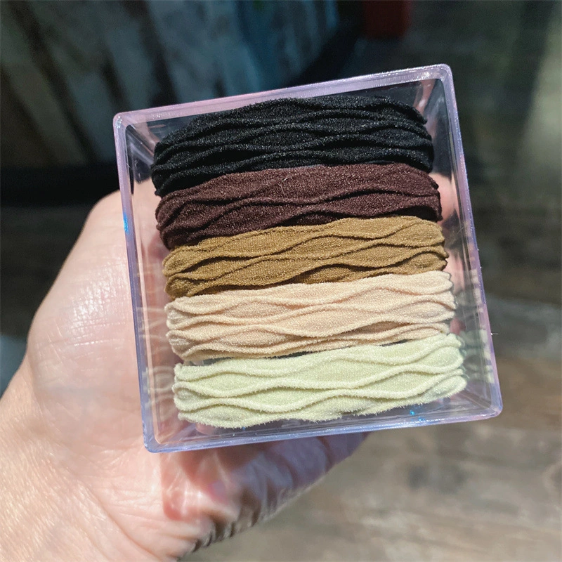 5 Boxed Chunky Bun Hair Bands with High Stretch Seamless Hair Bands