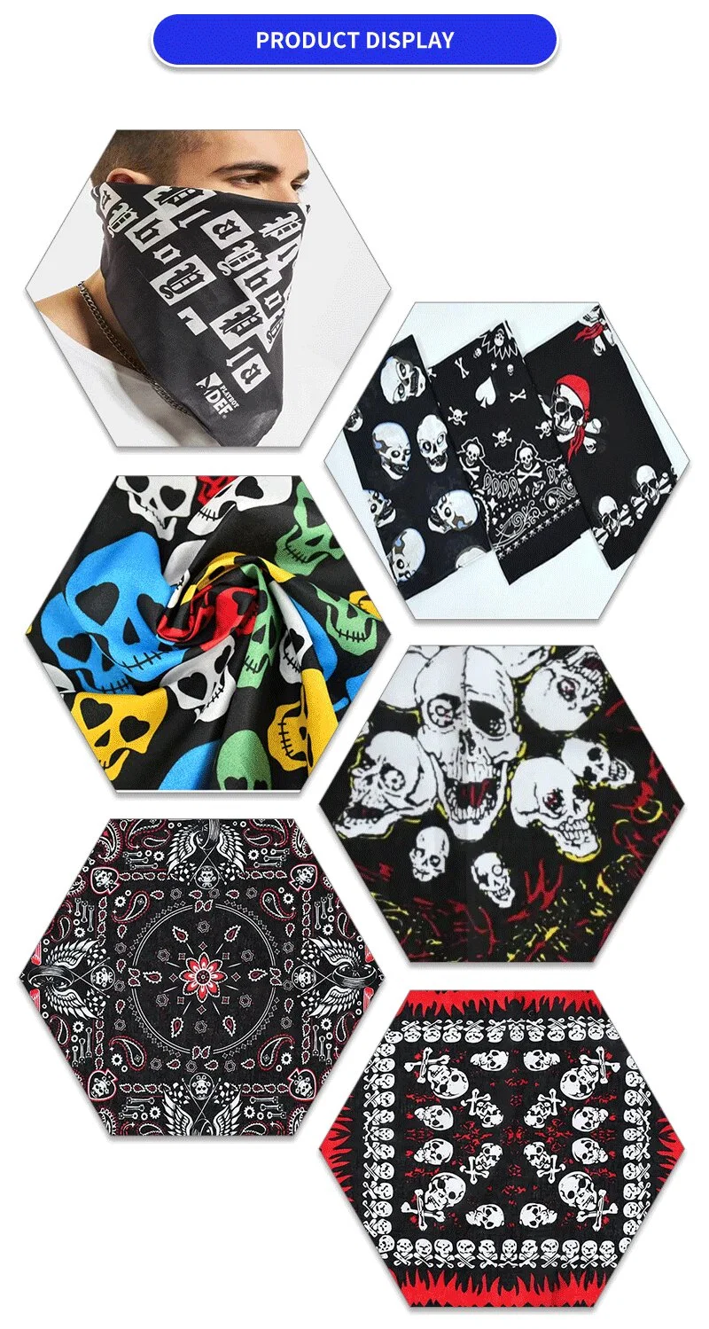 Wholesale 70 X 70 Digital Print Custom Design Hair Wrap Women&prime;s Silk Bandana Scarf Printing New Style Logo Square Scarf