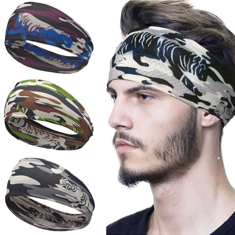 Running Fitness Sweat Absorbent Men&prime;s Ice Silk Sports Hairband