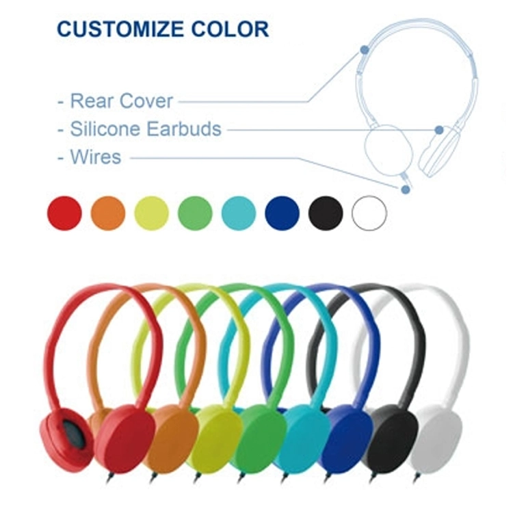 Disposable Swivel Headband Headphones Manufactory Low Price Headphones with Silicon Earpads Promotional Airline Headsets