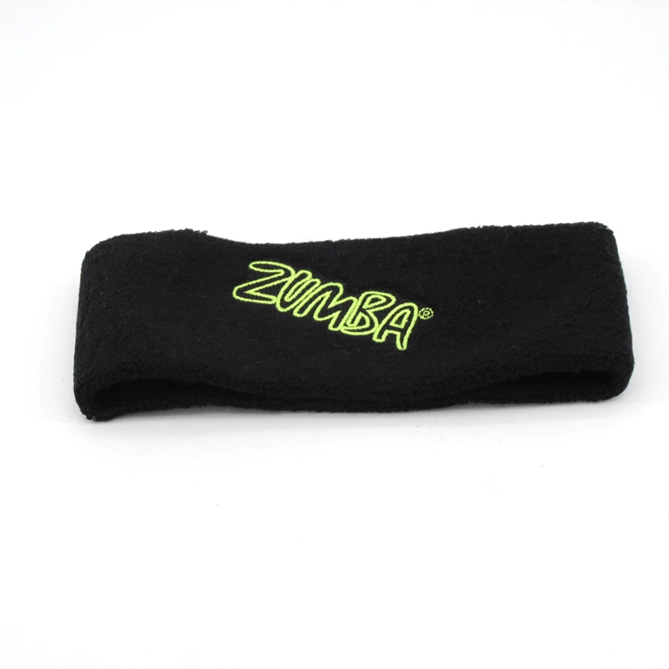 Wholesale Hot Sales Custom Sweat Headband with Logo for Sports Elastic Fabric Cotton Headband