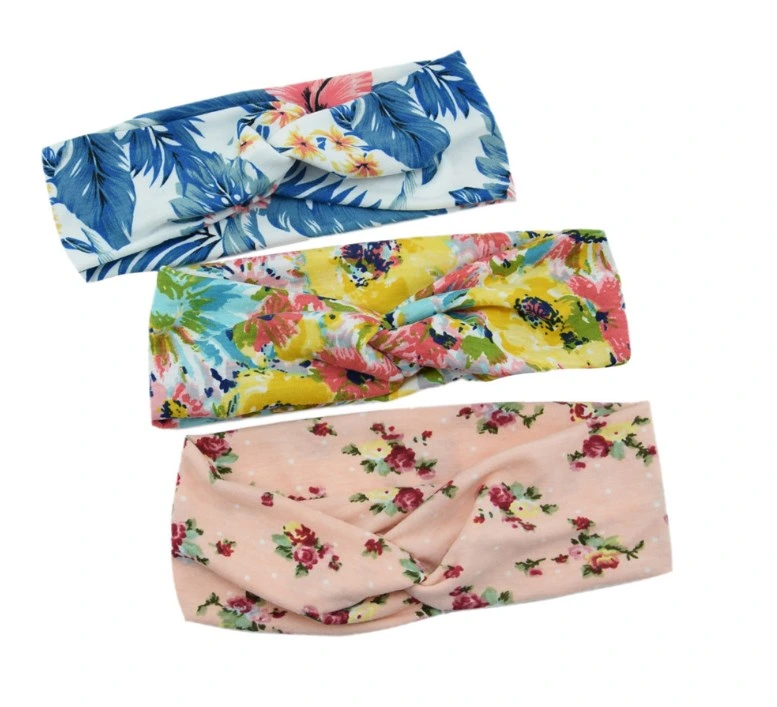 Cross Sports Wash Hair Band Yoga Fitness Hair Accessories Floral Headband