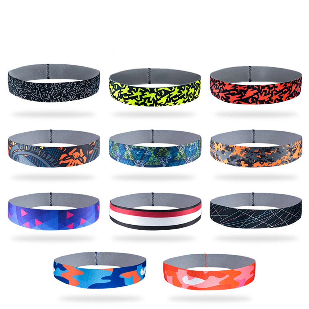 Women Men Sweatband Yoga Elastic Wide Headbands Gym Sports