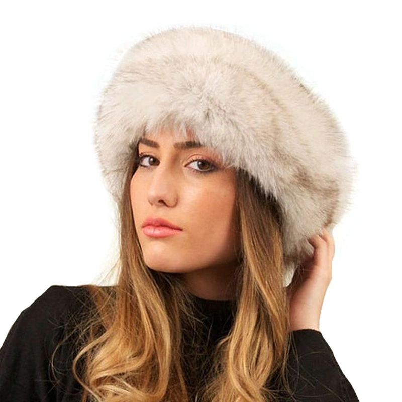 Faux Fur Thermal Headband Faux Fox Hairband Hat