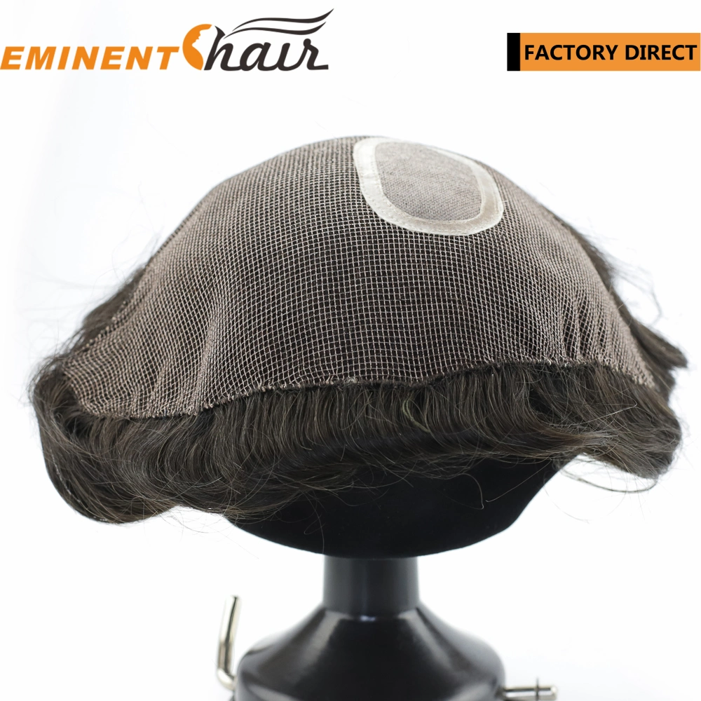 Elastic Net Indian Hair Toupee Hair Replacement for Men