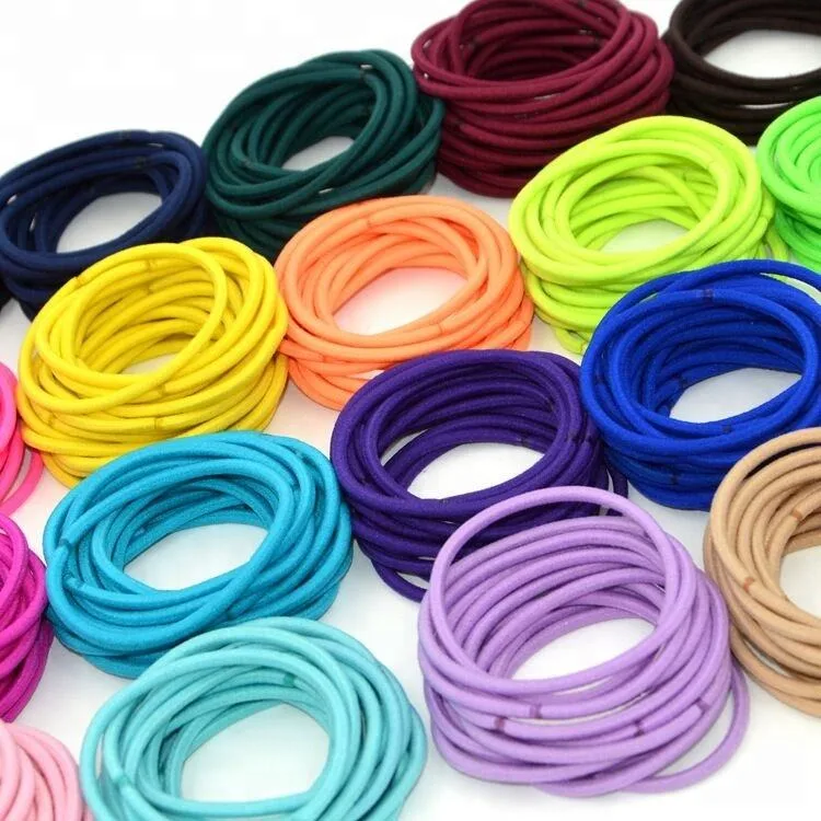 Wholesale Fashion Basic Hair Accessories Elastic Hair Ties