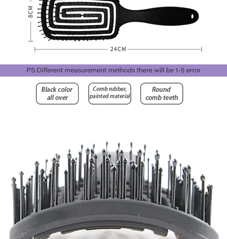 Mosquito Coil Hollow Massage Combs, Detangling Hair Brush for Curly, Women, Men, Kids, Toddlers, Wet and Dry Hair