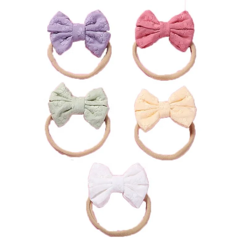 Bows Shape Hair Ties for Infant Toddler Kids Girls