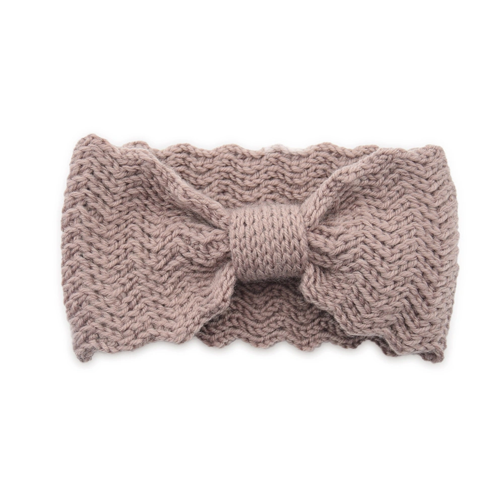 Cross-Border Wide Edge Knitted Wool Elastic Warm Cross Fashion Versatile Headband