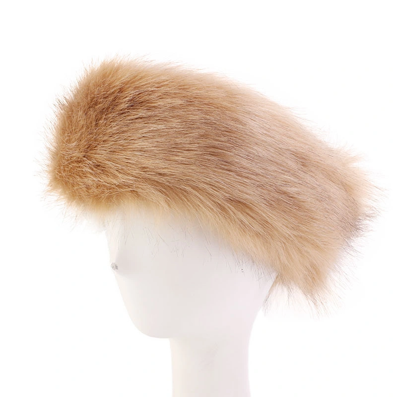 Faux Fur Thermal Headband Faux Fox Hairband Hat