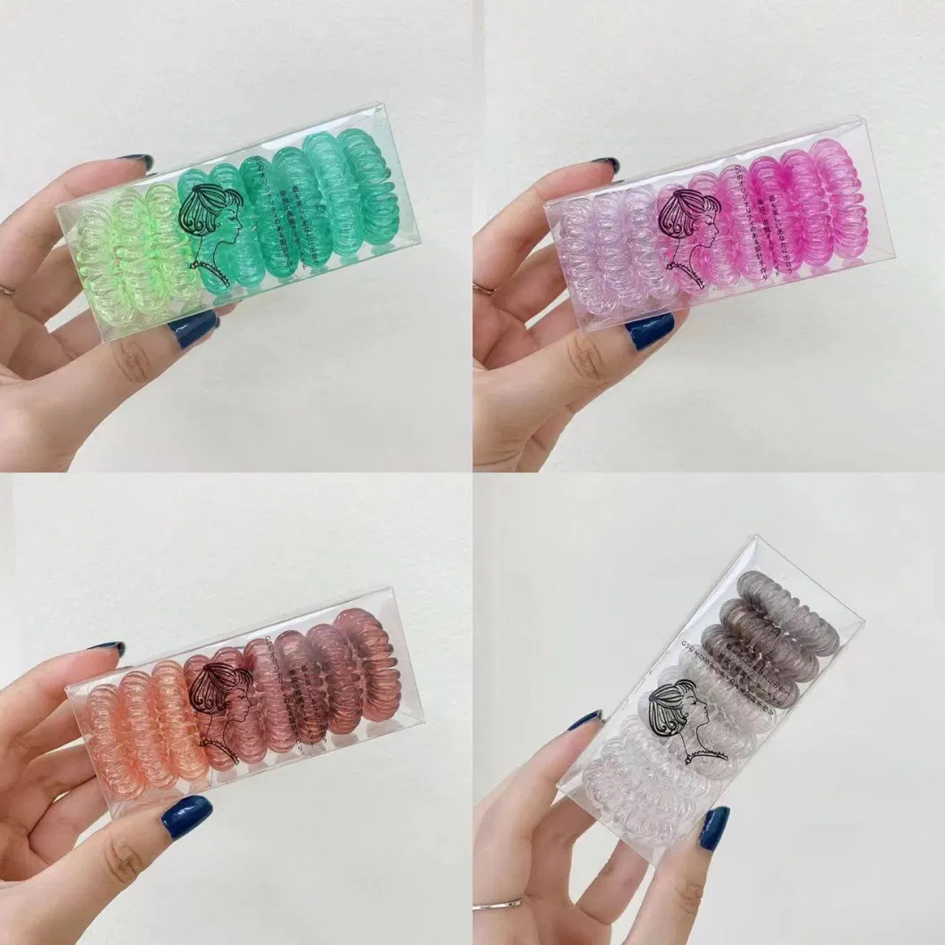 23 Kinds of Telephone Wire Hair Band Collection Hair Band Box Color Thick Style Hairband