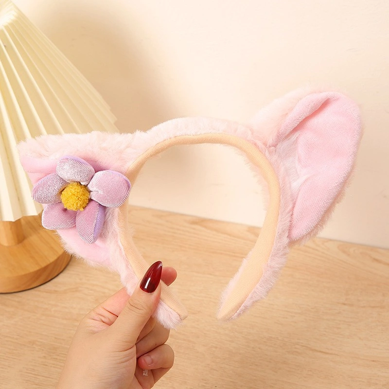 Female Cute Cartoon Fairy Plush Star Delu Love Heart Purple Flower Ling Nabel Headband